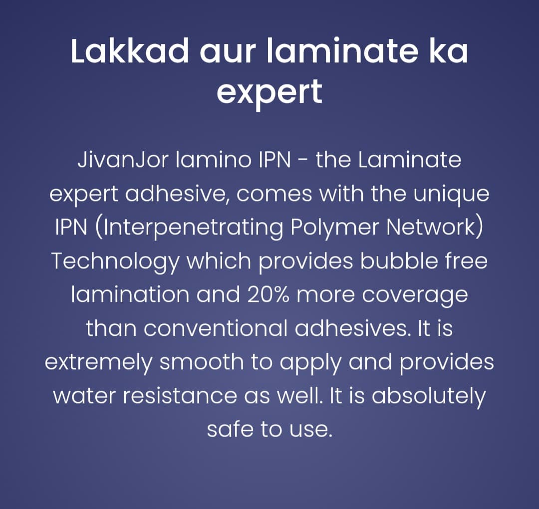 JivanJor Lamino - Ultrafast Laminate Adhesive — image 2