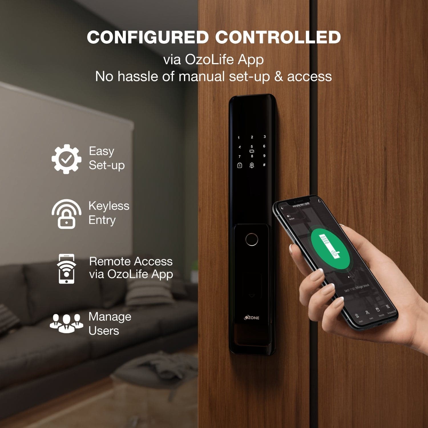 Ozone Morphy NXT Plus Wi-Fi Smart Door Lock — image 3