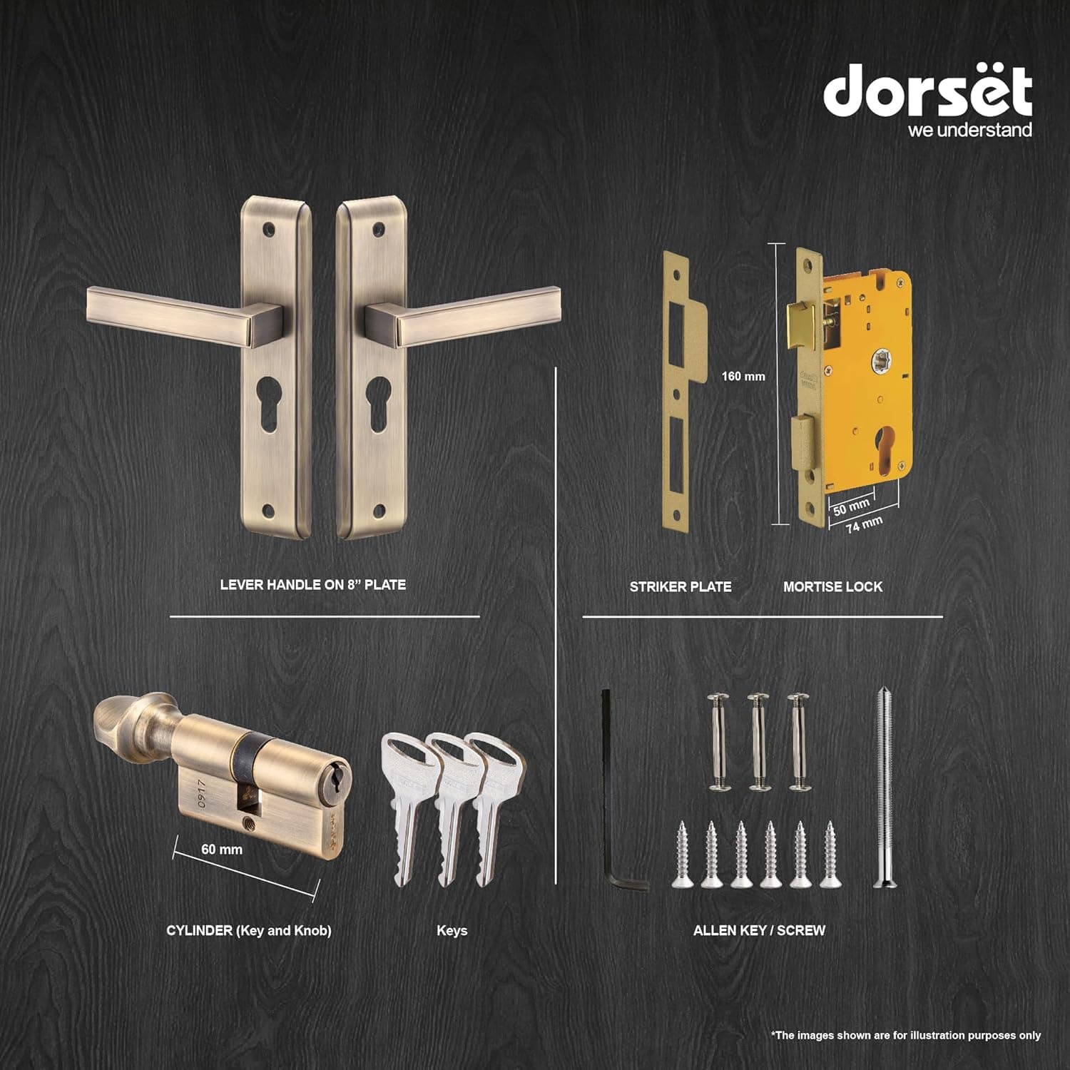 Dorset Kaira Antique Mortize Lock — image 5