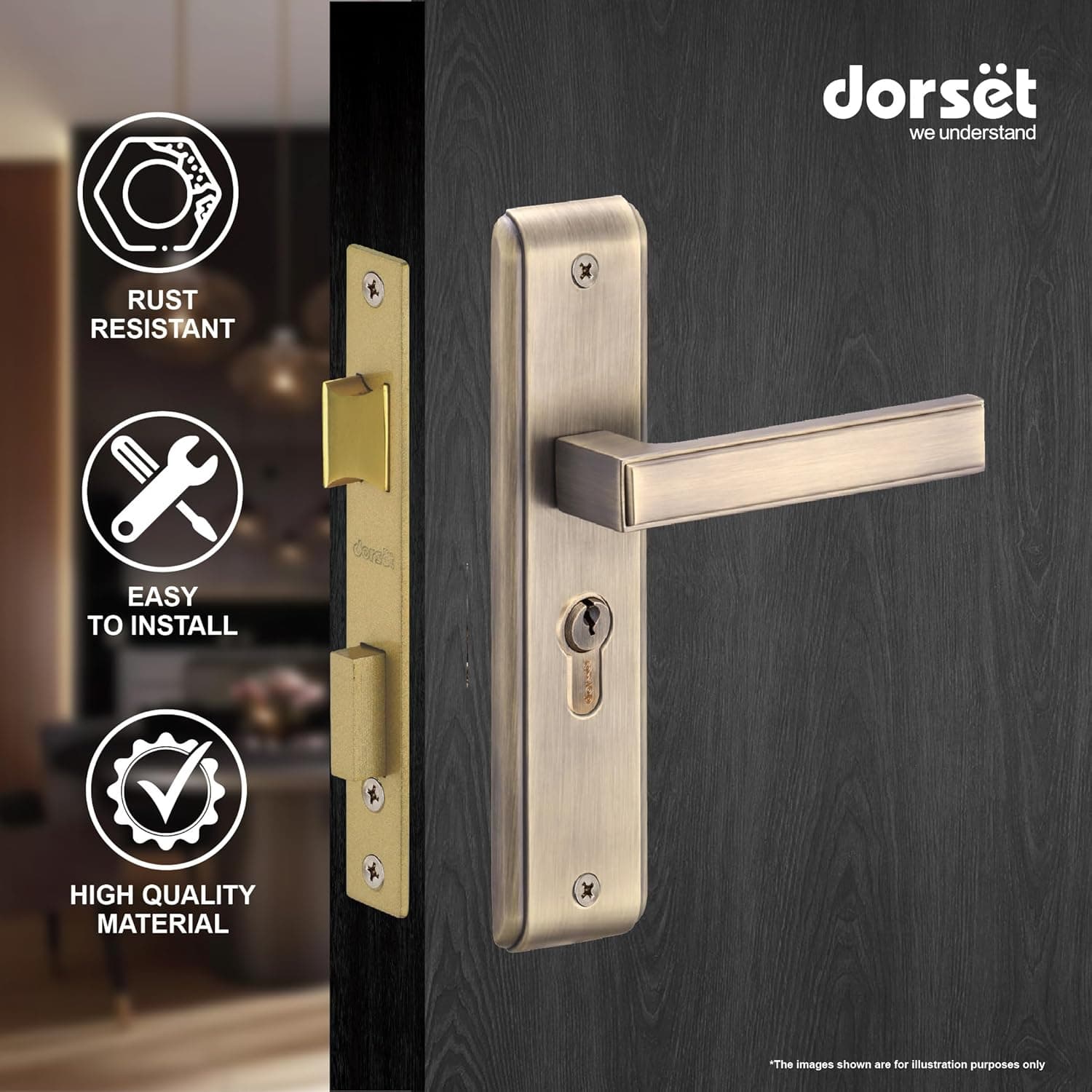 Dorset Kaira Antique Mortize Lock — image 6