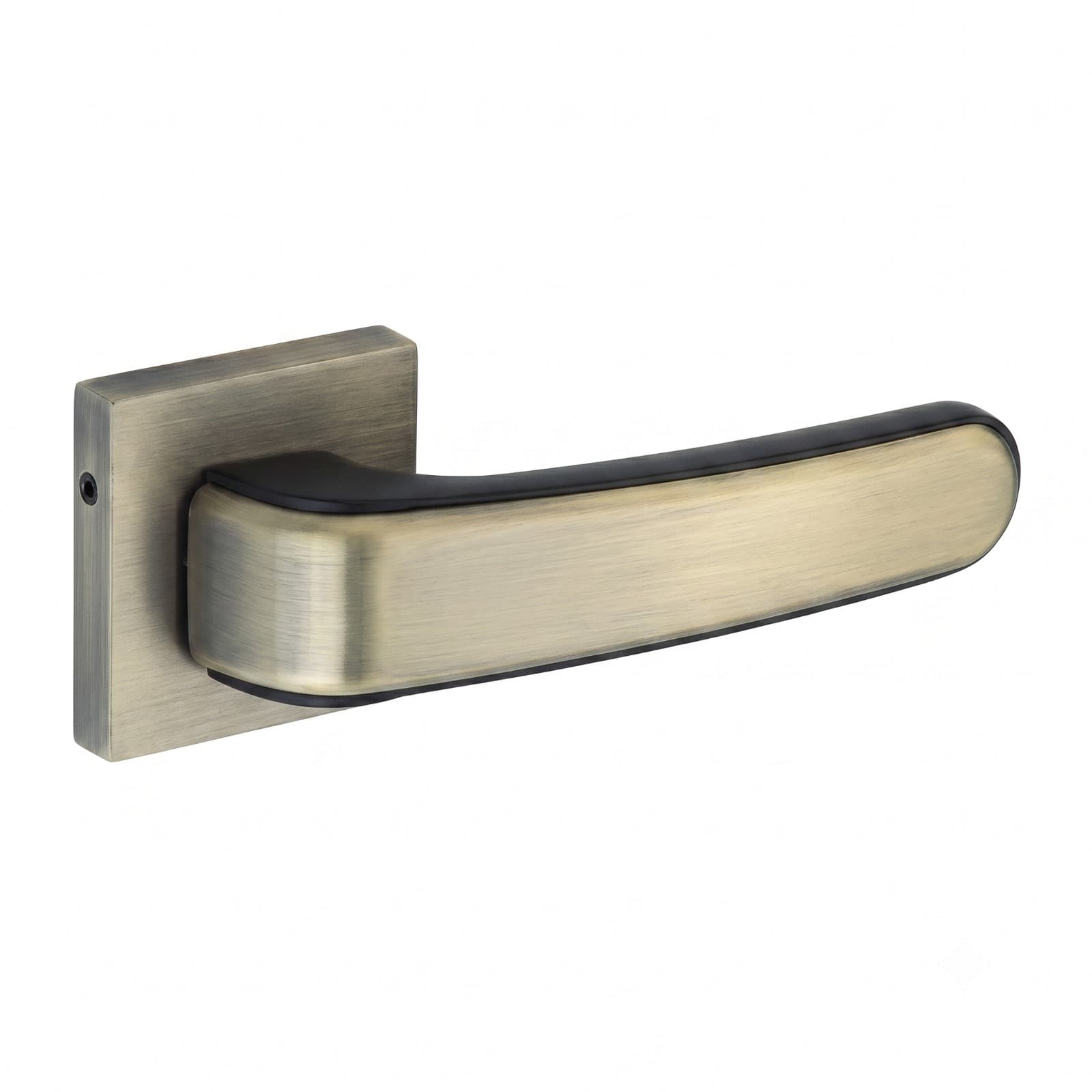 Z-247 (on rose) Antique/Black 60MM KNK Mortise Lock
