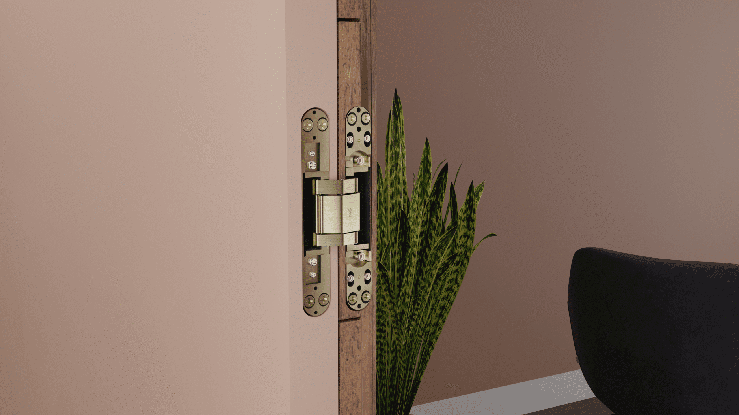 3D Concelaed Hinge Black Jolly — image 2