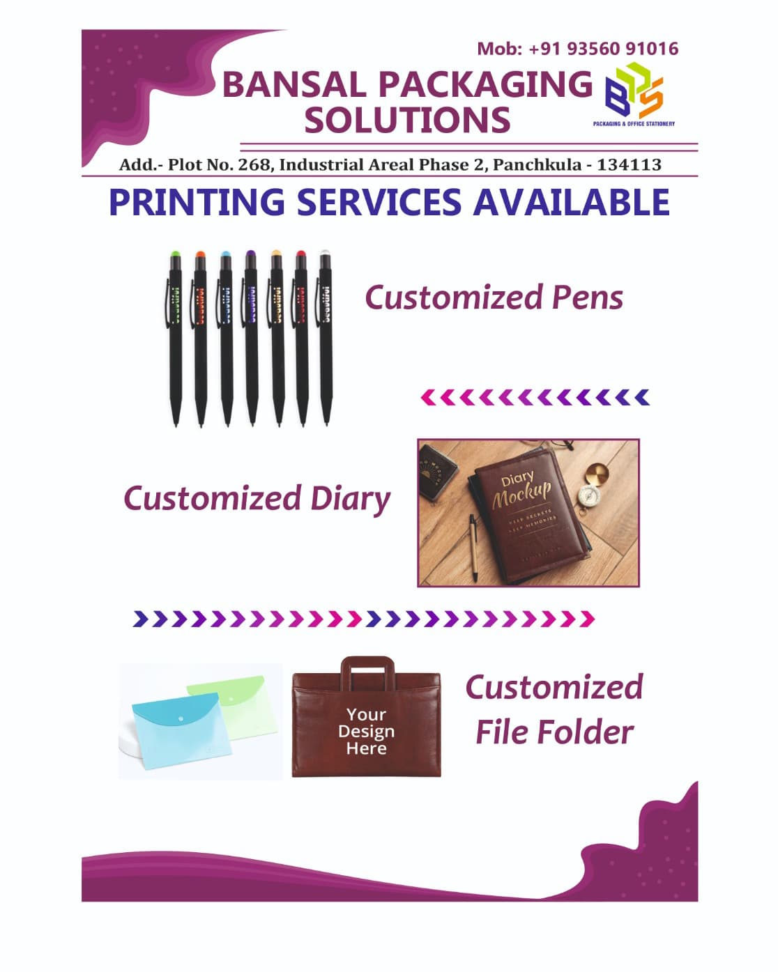 We provide best in class stationary products and customised solutions