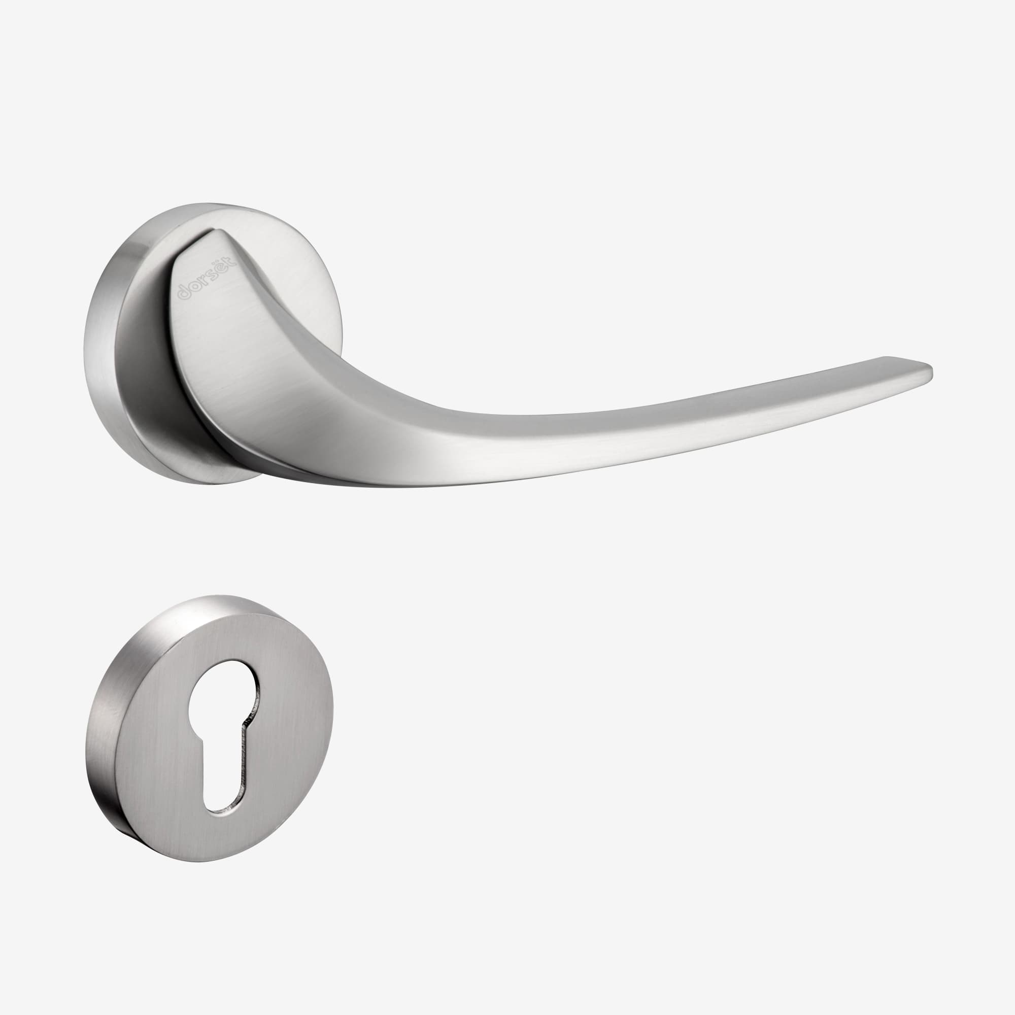 Velvet (on rose) 70MM KNK Dorset Mortize Lock — image 1