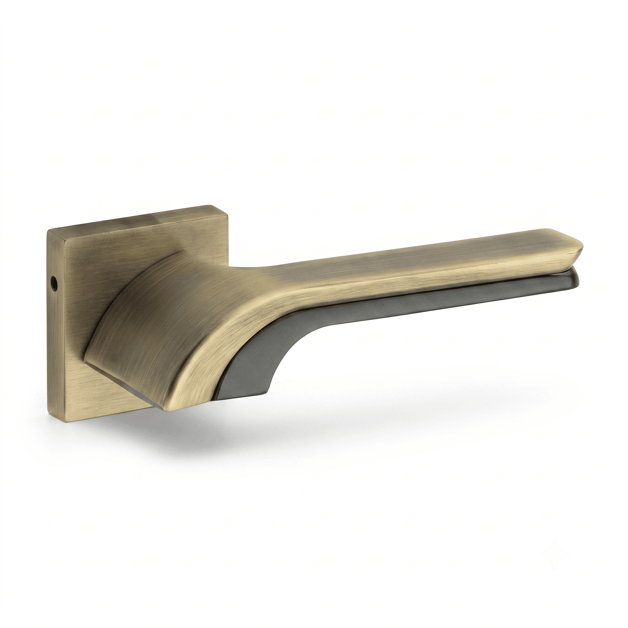 Liva (on rose) Antique/Black 60mm KNK mortise Lock PlusPoint